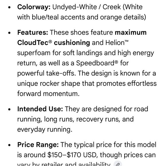 White/Mint/Orange Oncloudmonster Running Shoes Women’s Size 10.5 EUC - Picture 9 of 9